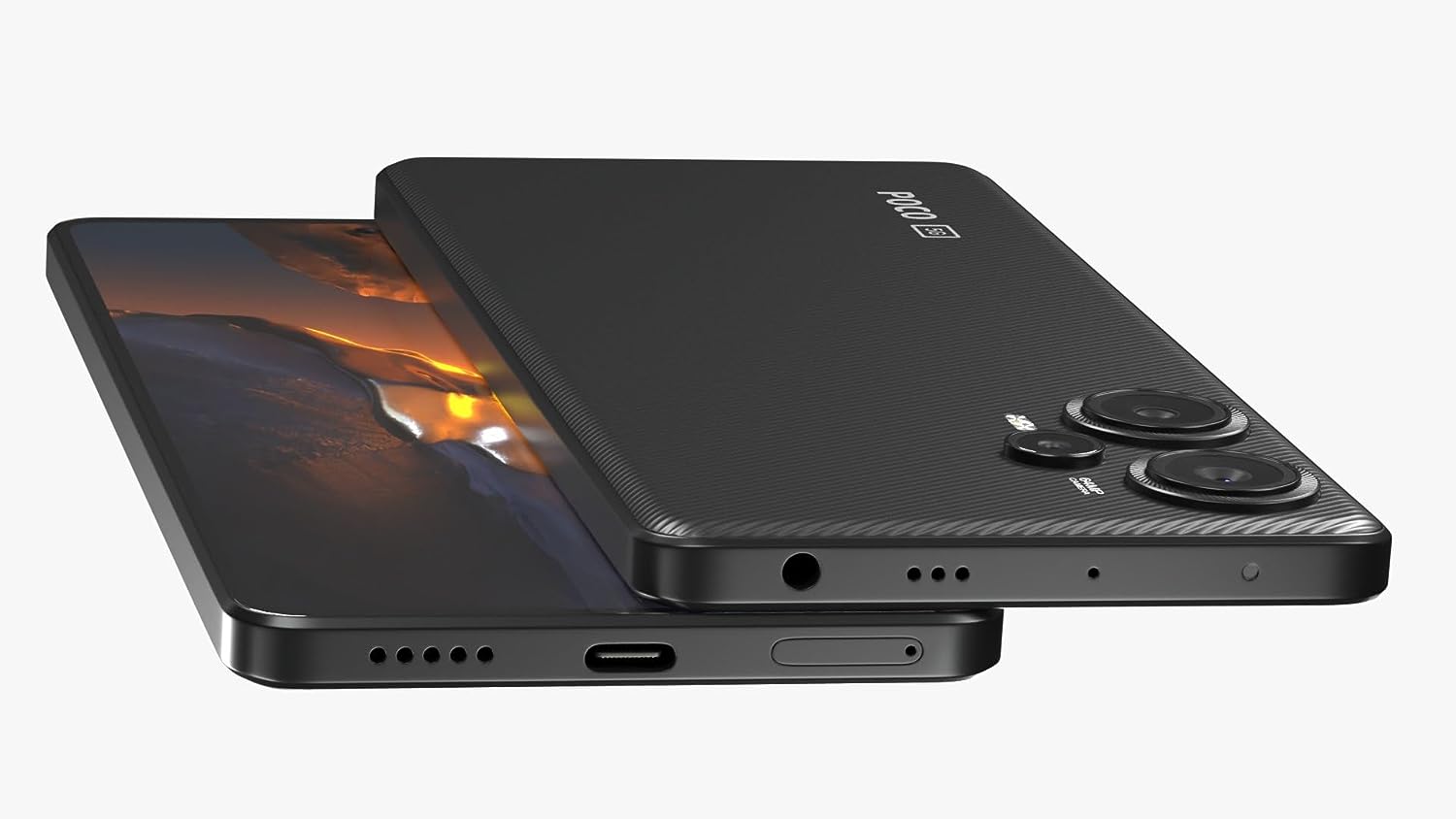 Smartphone Xiaomi Poco F5 com processador Snapdragon 7+ Gen 2 Dual SIM 5G 8gb Ram 256gb Rom (Black)